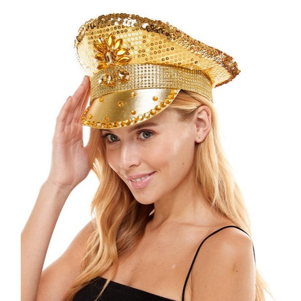 Light Up Festival Hat - Gold