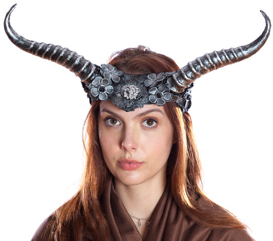 Horned Silver Headband