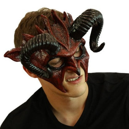 Horned Devil Mask - Red