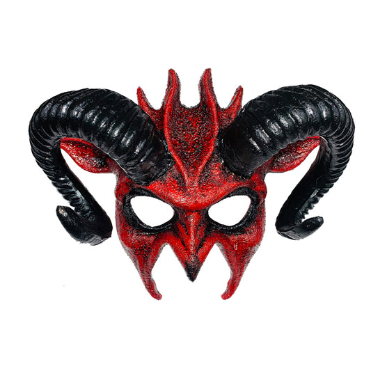 Horned Devil Mask - Red