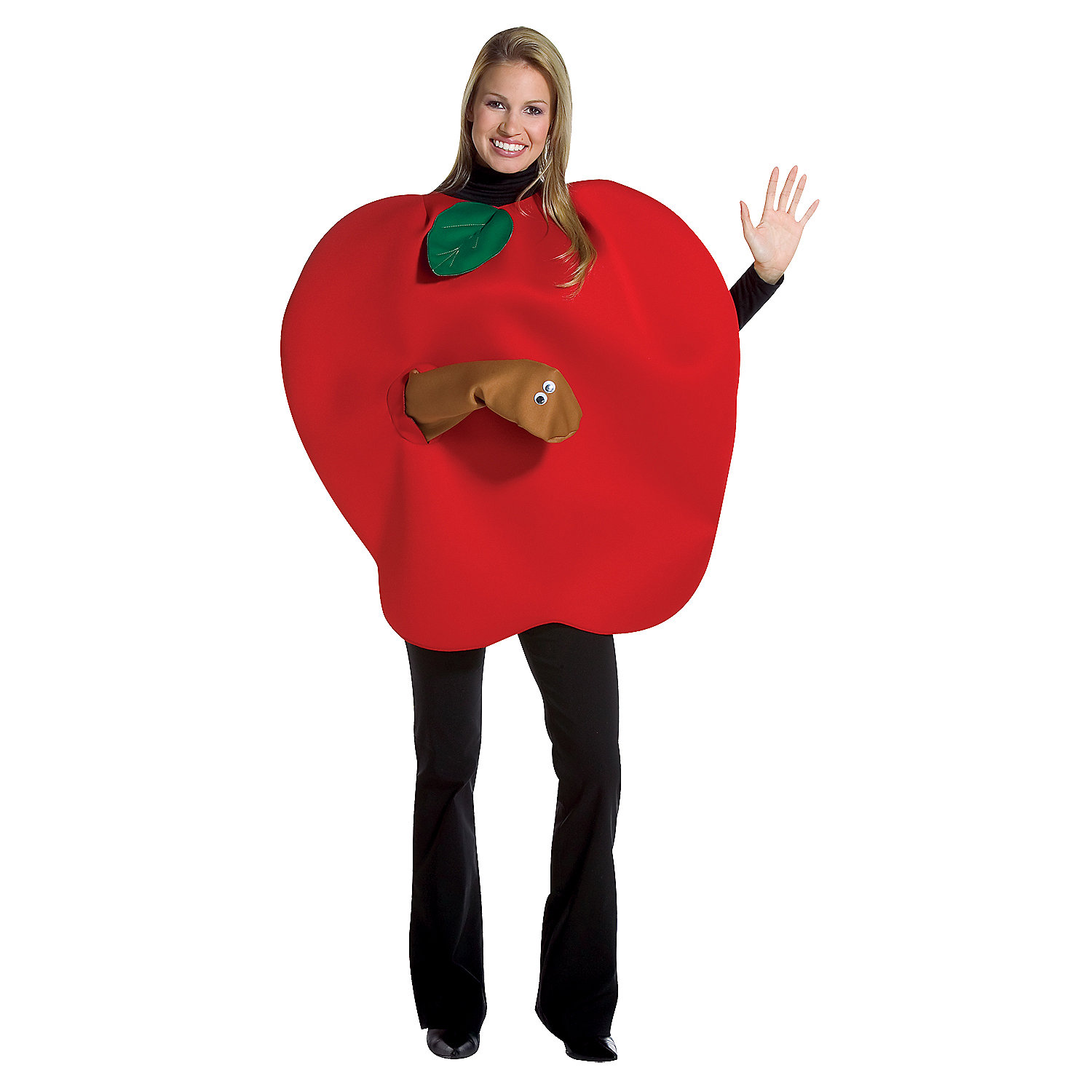 Apple with Worm