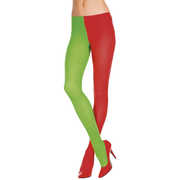 Red and Green Jester Tights