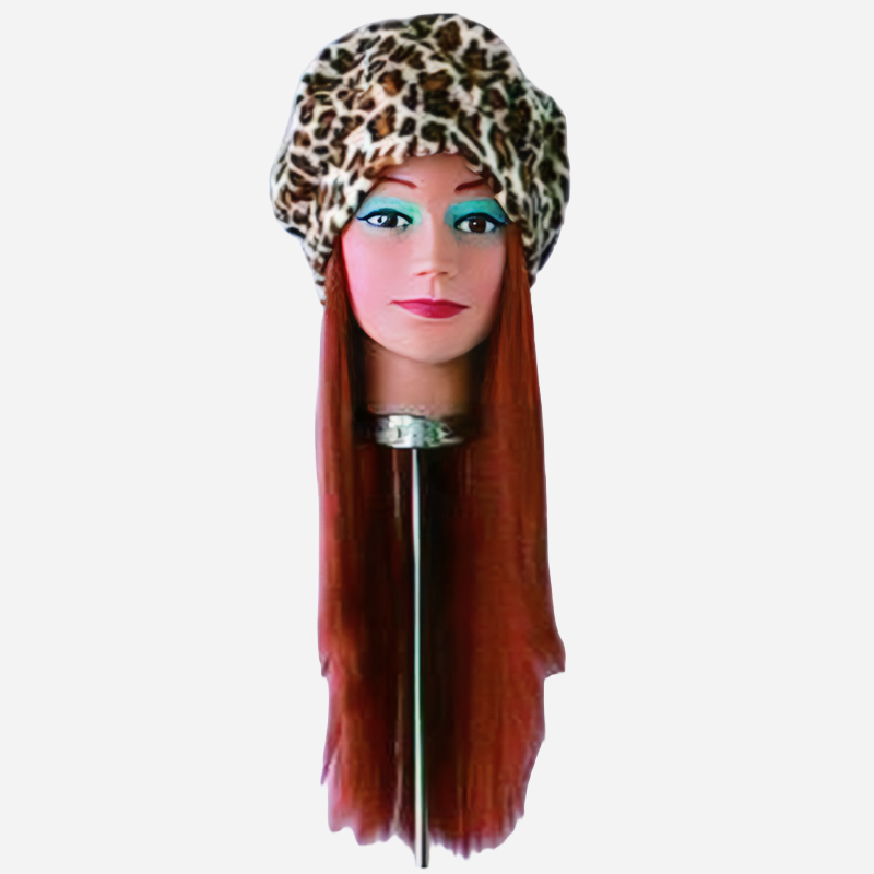 Auburn Wig with Attached Hat