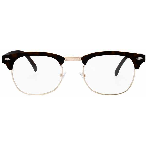 Retro Horn Rimmed Glasses - Black