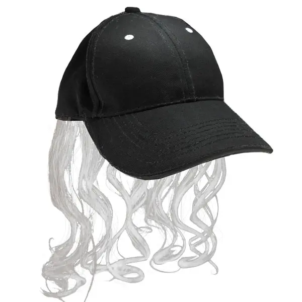 Trucker Hat with Mullet Hair