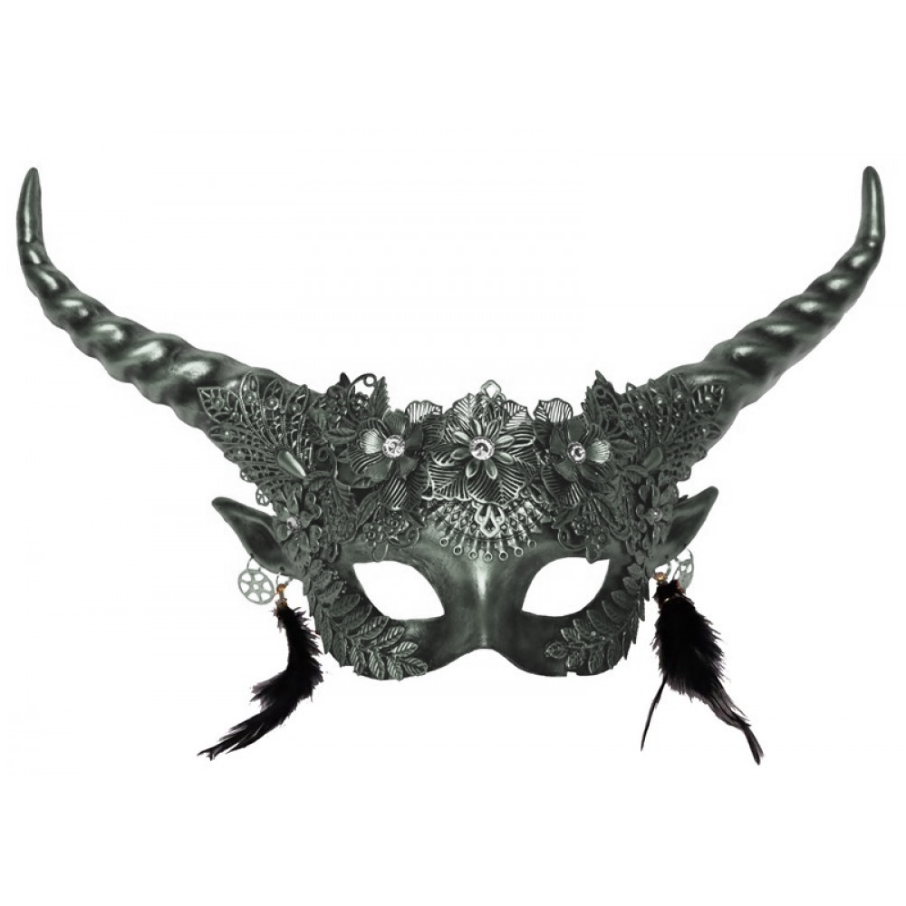 Silver Vintage Horned Headpiece