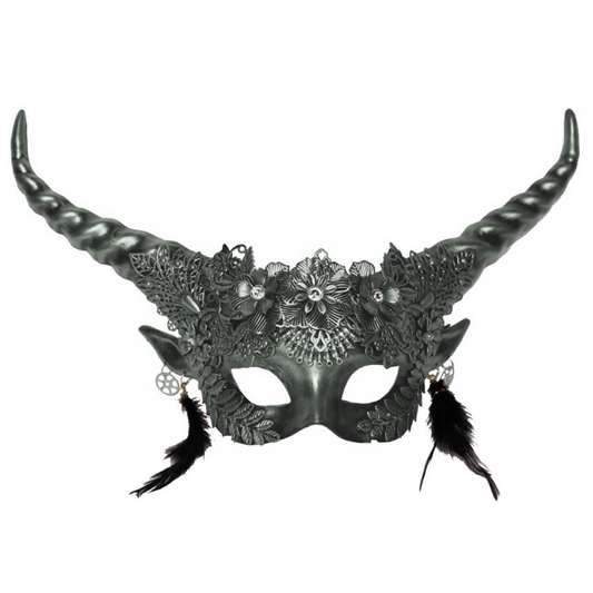Silver Vintage Horned Headpiece