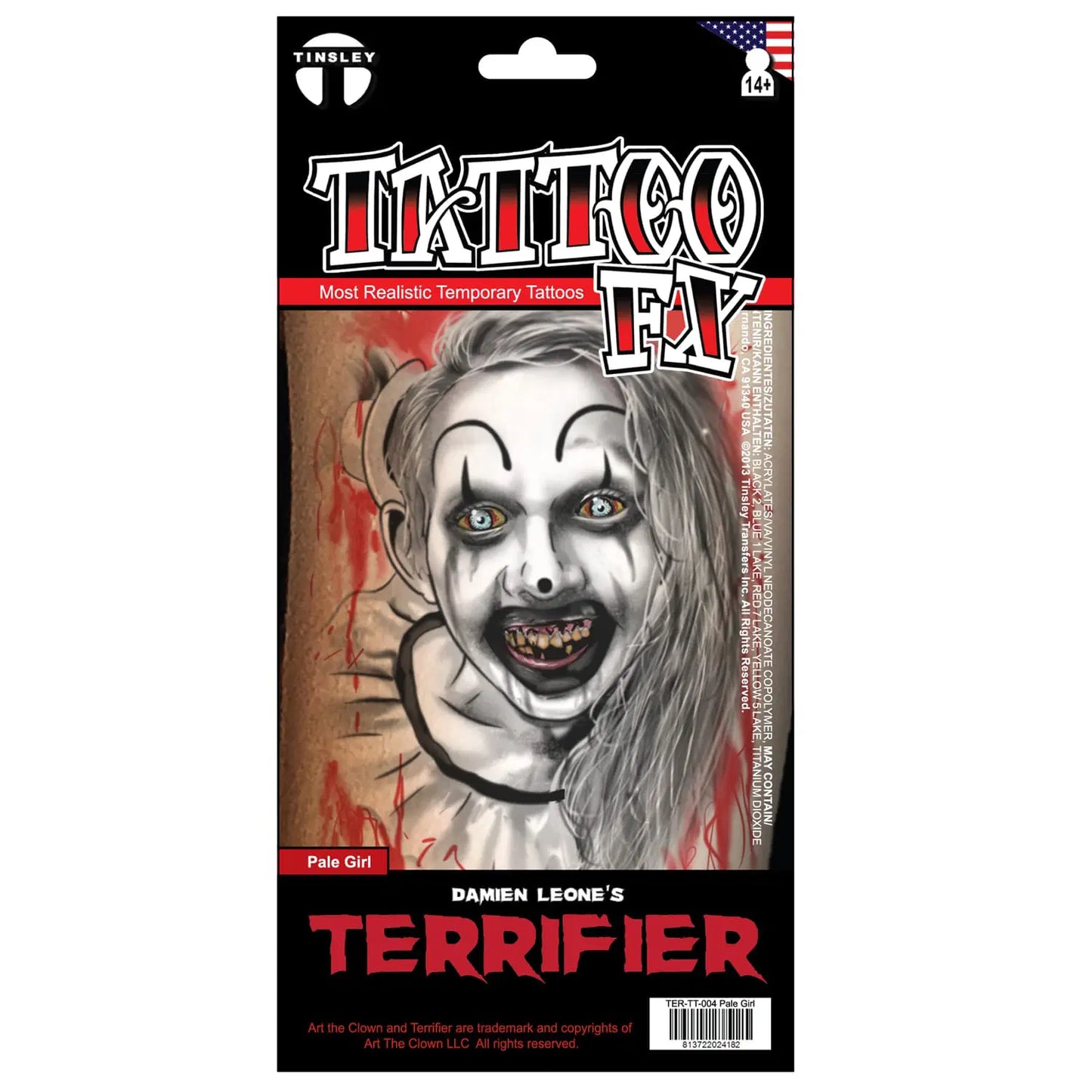 Tinsley Pale Girl Terrifier Tattoo