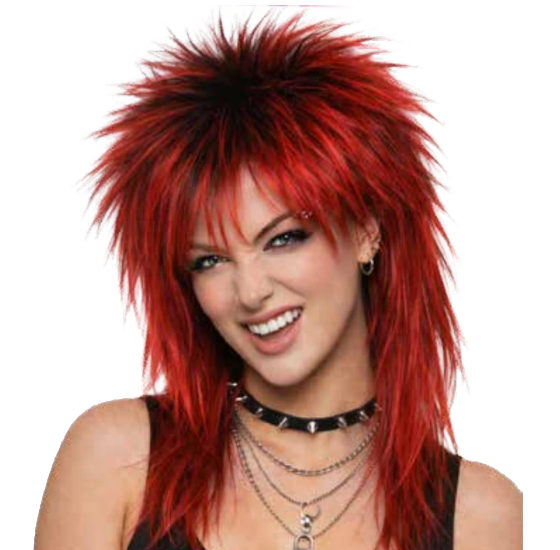 Red Punker Wig