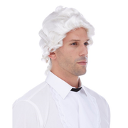 Colonial Man Wig - White