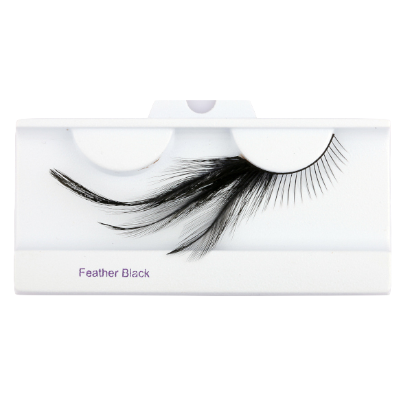 Feathered Black Eyelashes