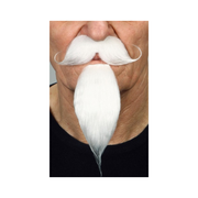 Moustache and Beard Set - White