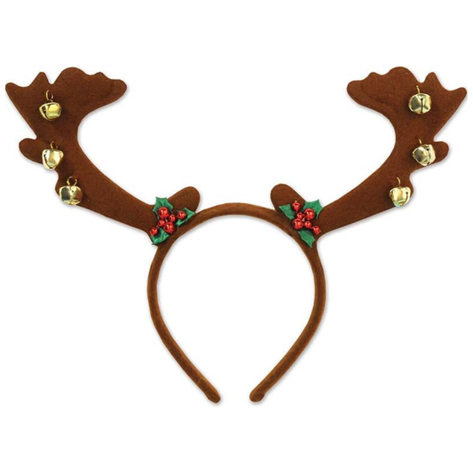 Reindeer Antlers with Bells