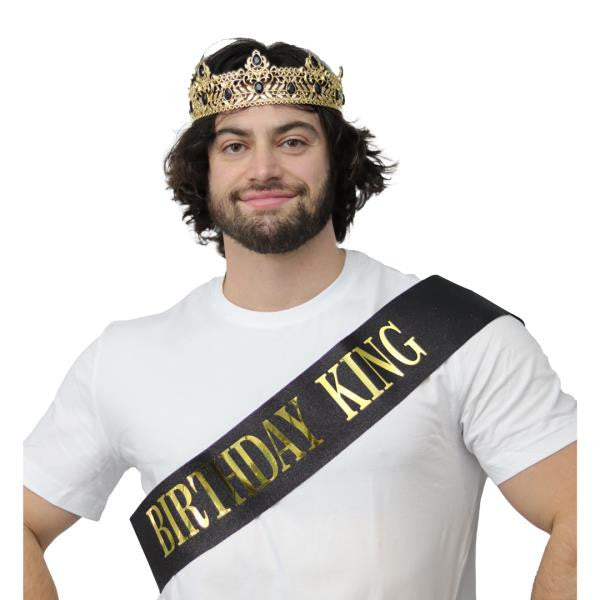 Birthday King Crown and Sash