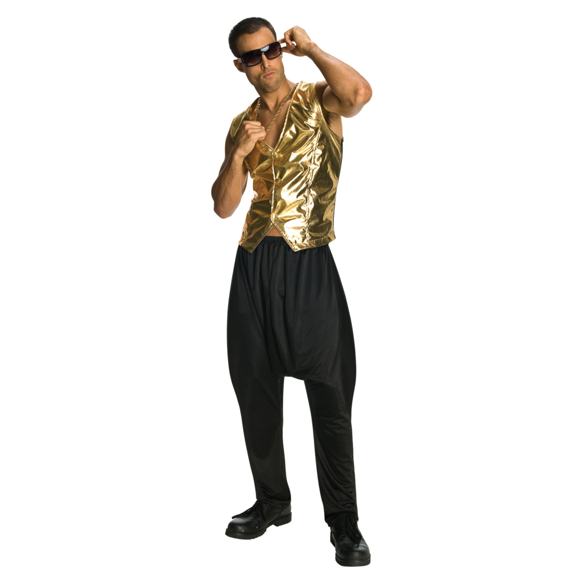 80's MC Parachute Pants Black