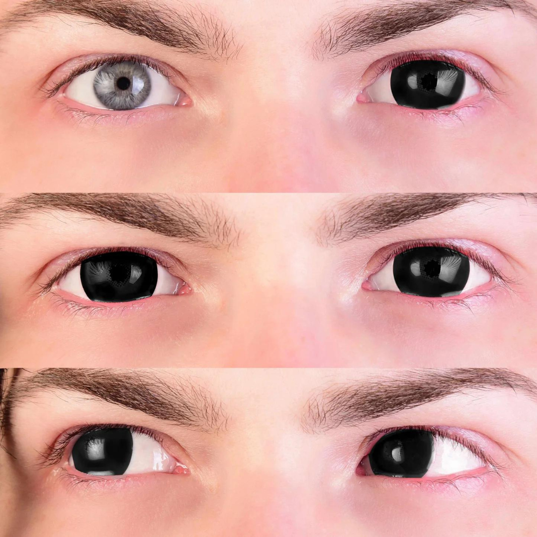 Black Mini Sclera Contact Lenses