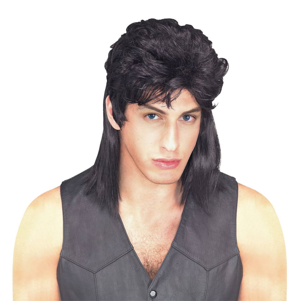 Black Mullet Wig