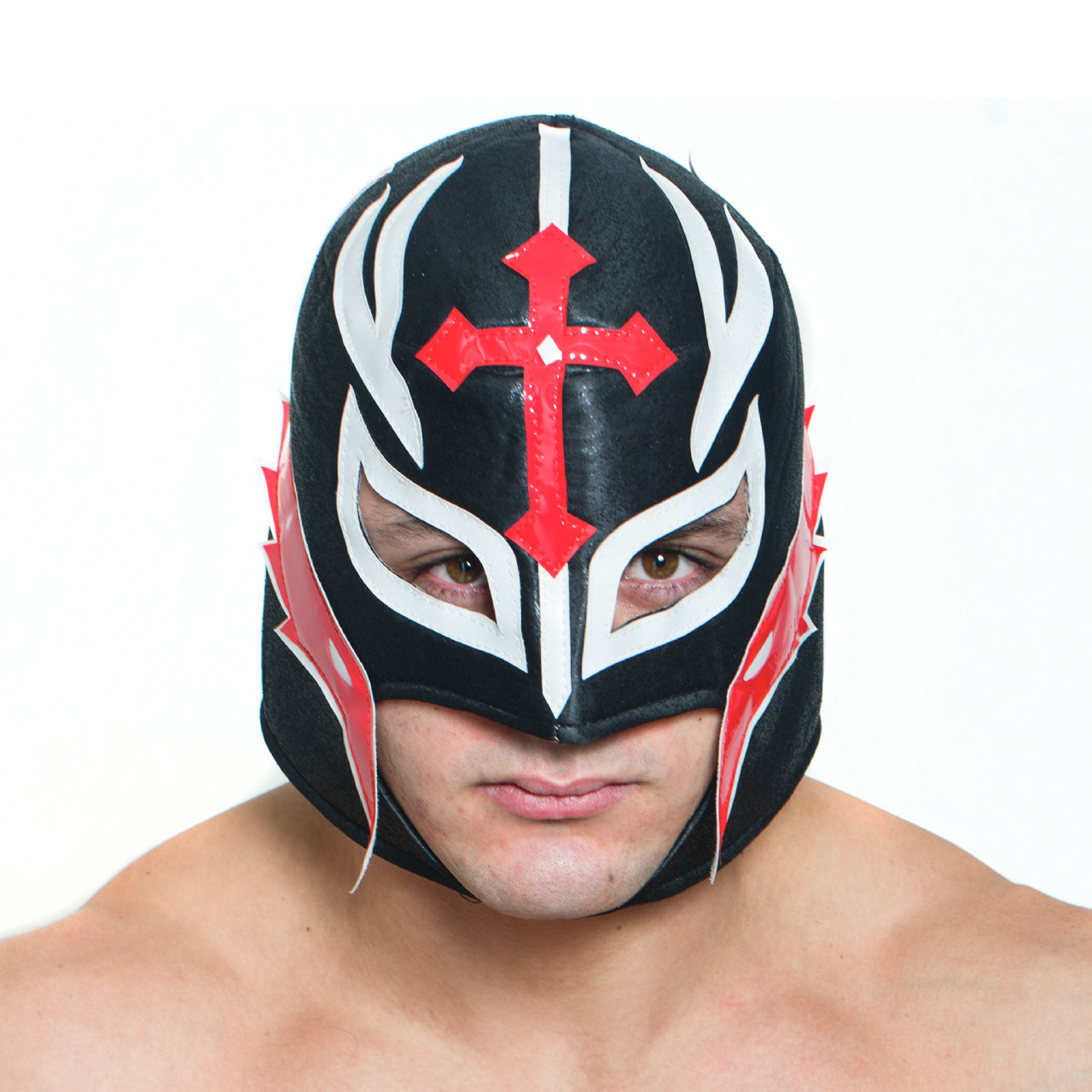 Black/Red Wrestling Mask