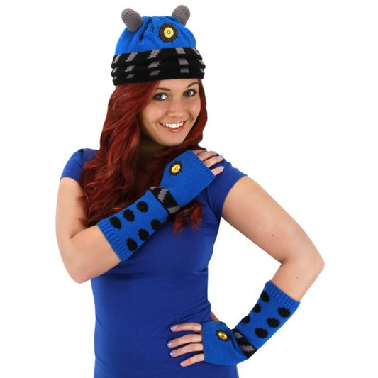 Blue Dalek Arm Warmers