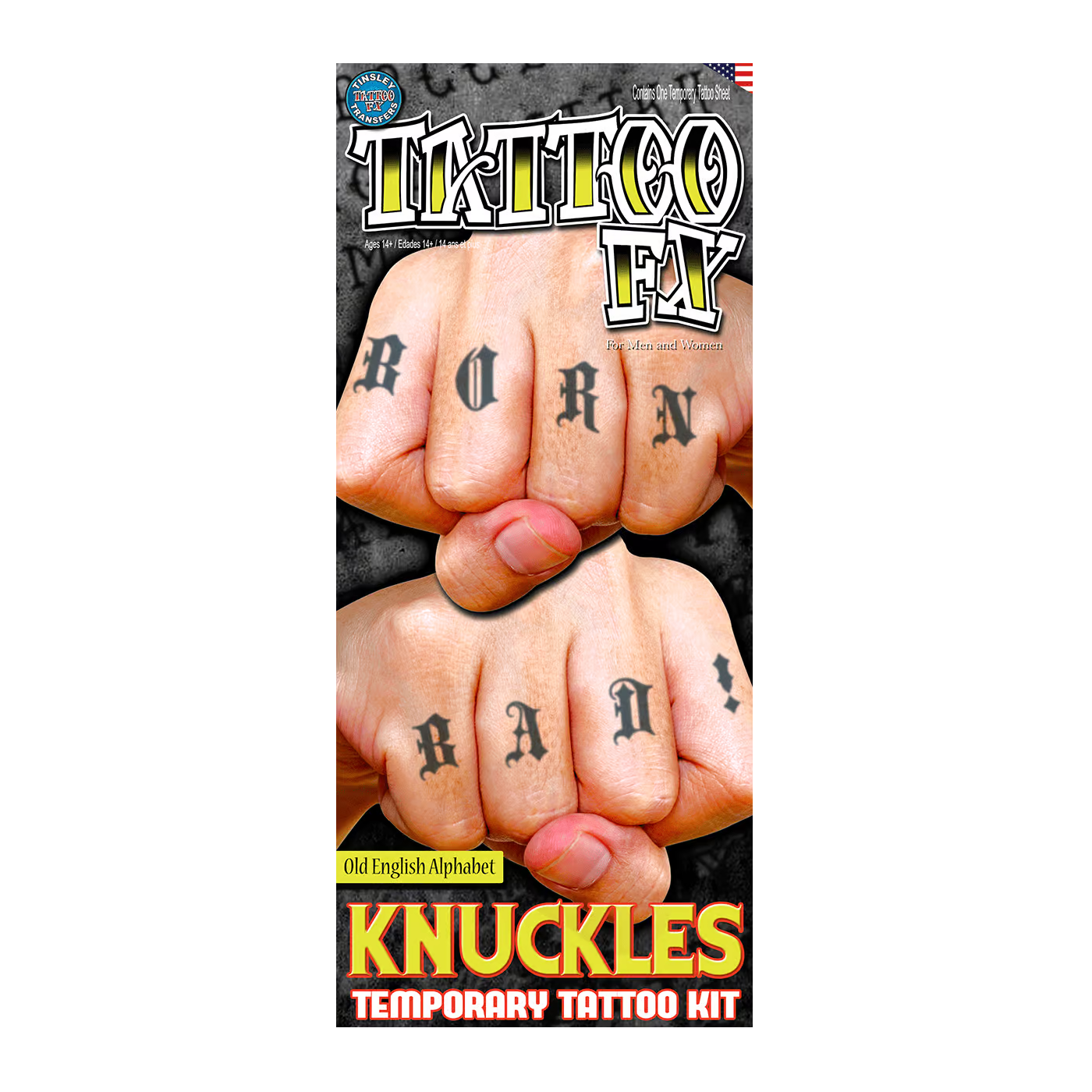 Tinsley Olde English Knuckle Tattoos