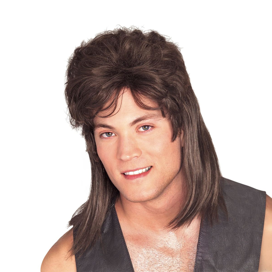 Brown Mullet Wig