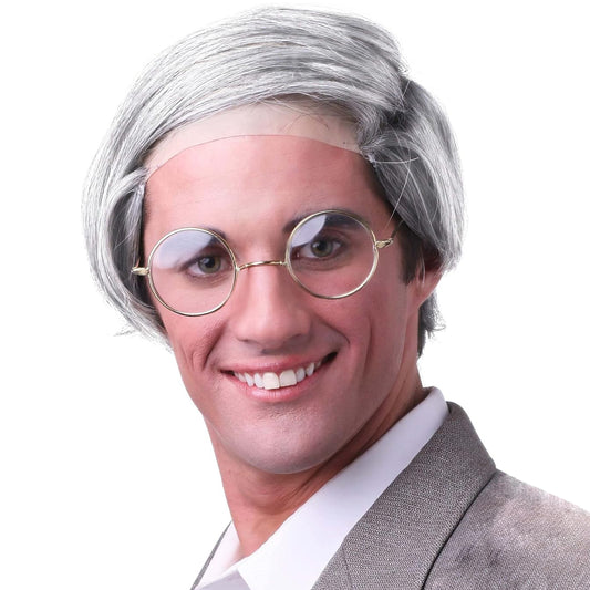 Grey Combover Wig