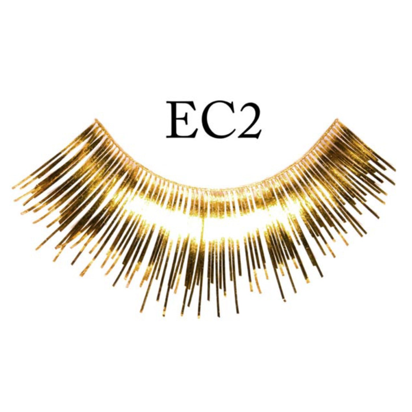 EC2 Gold Metallic Eyelashes