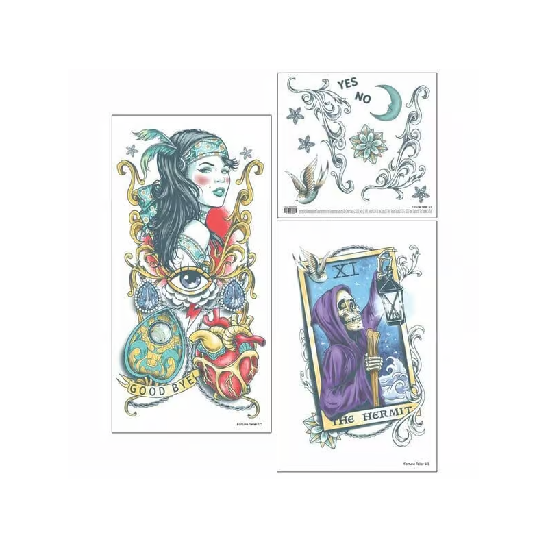 Fortune Teller Sleeve Tattoo