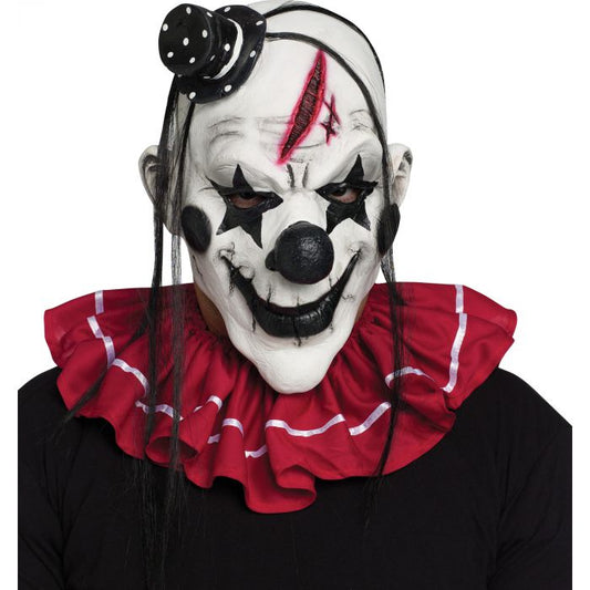 Black and White Clown Horror Mask