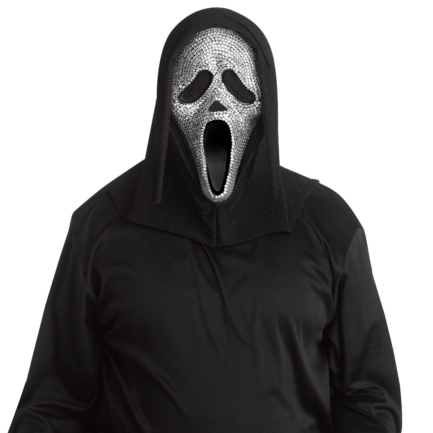 Ghost Face Crystal Bling Mask