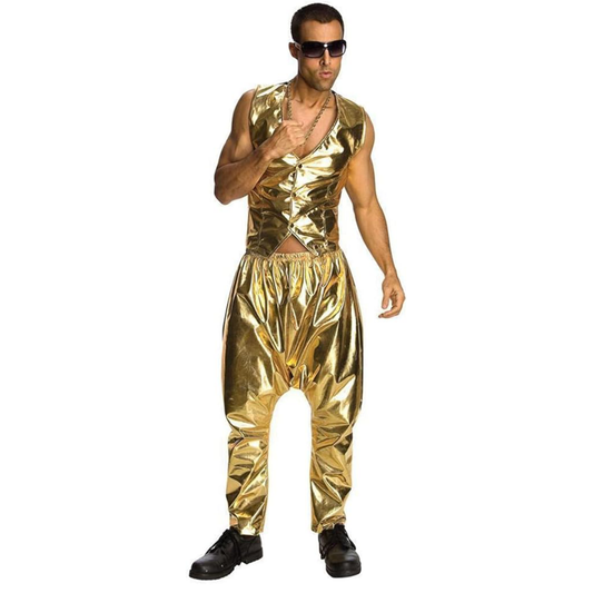 80's MC Parachute Pants Gold