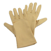 Short Satin Gloves - Gold