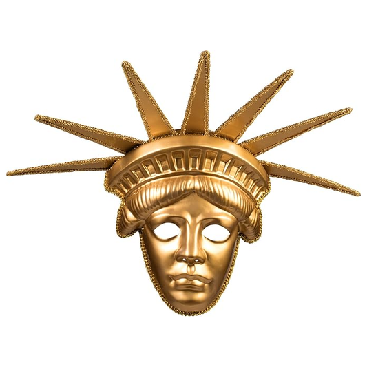 Gold Statue of Liberty Mask