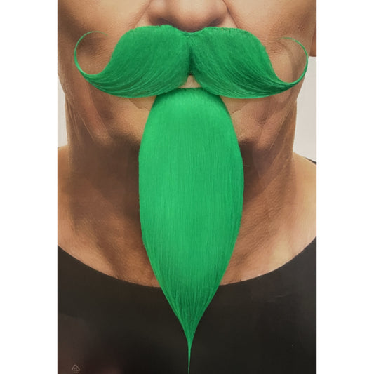 Green Moustache & Beard