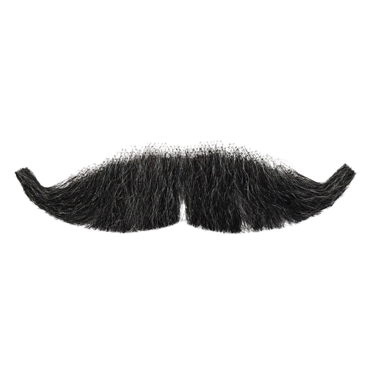Human Hair Sophisticated Moustache Grey