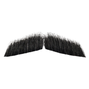 Human Hair Butler Moustache Grey