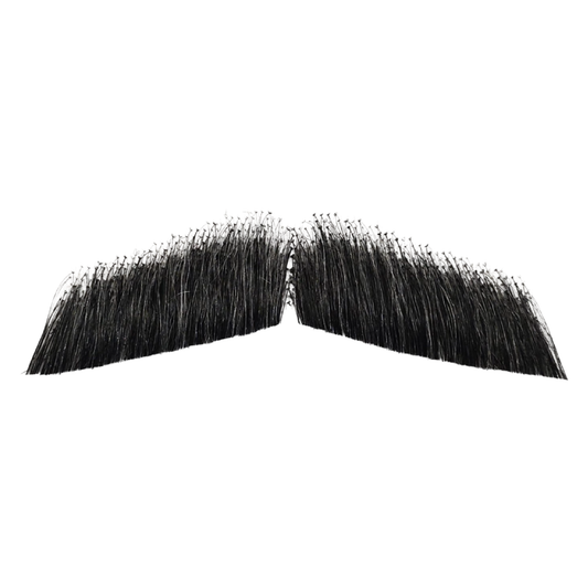 Human Hair Butler Moustache Grey