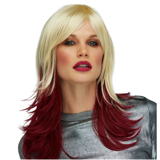 Hanna Wig Blonde/Maroon Wig