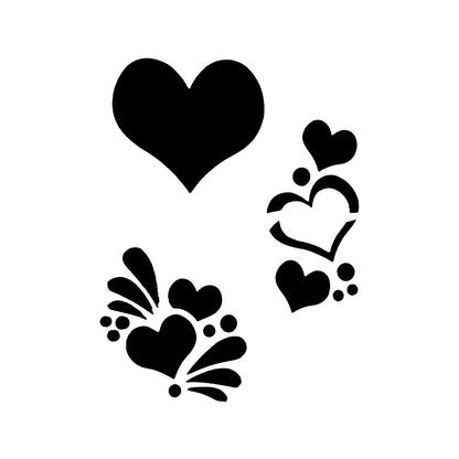 QuickEZ #15 Hearts Stencil
