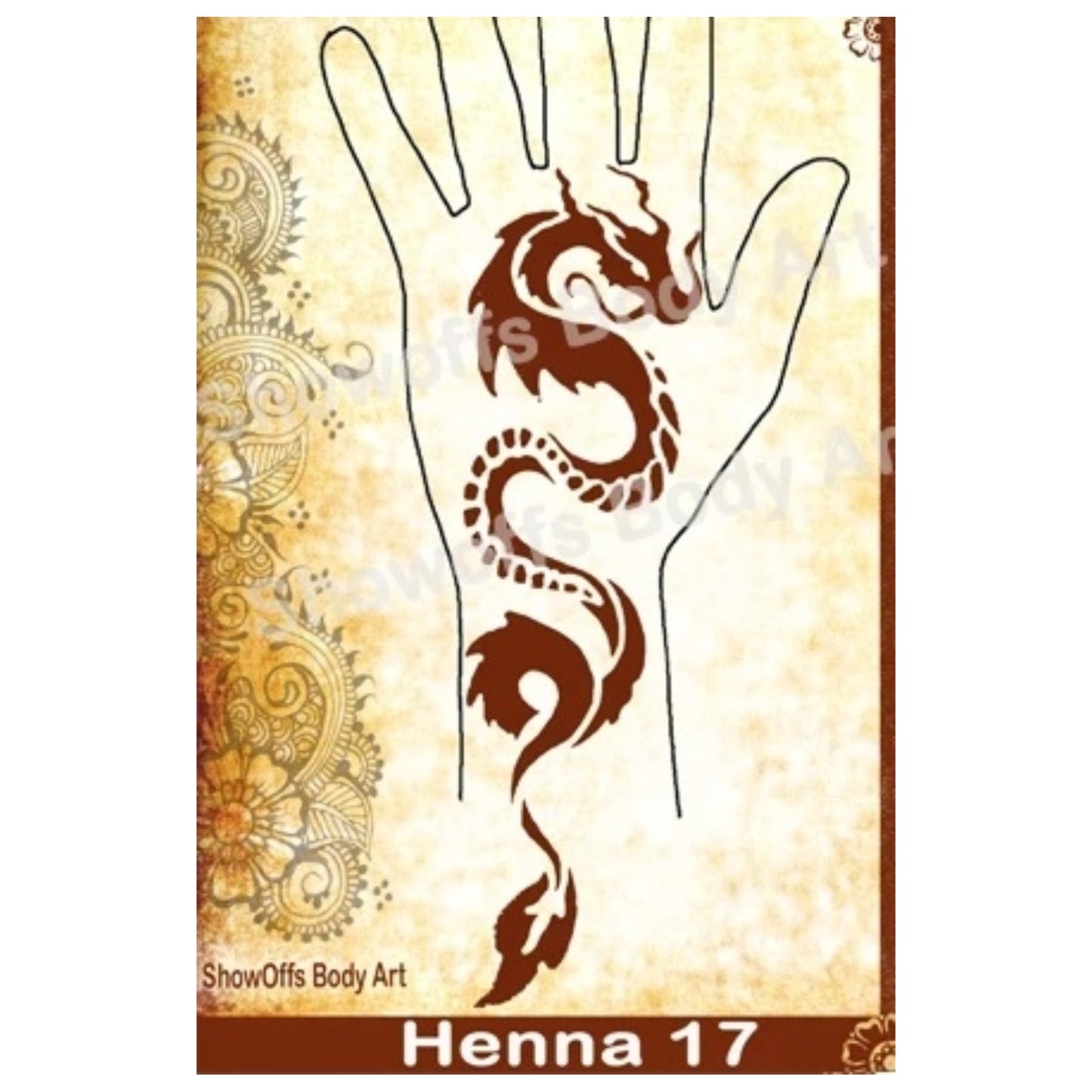 Henna #17 Stencil