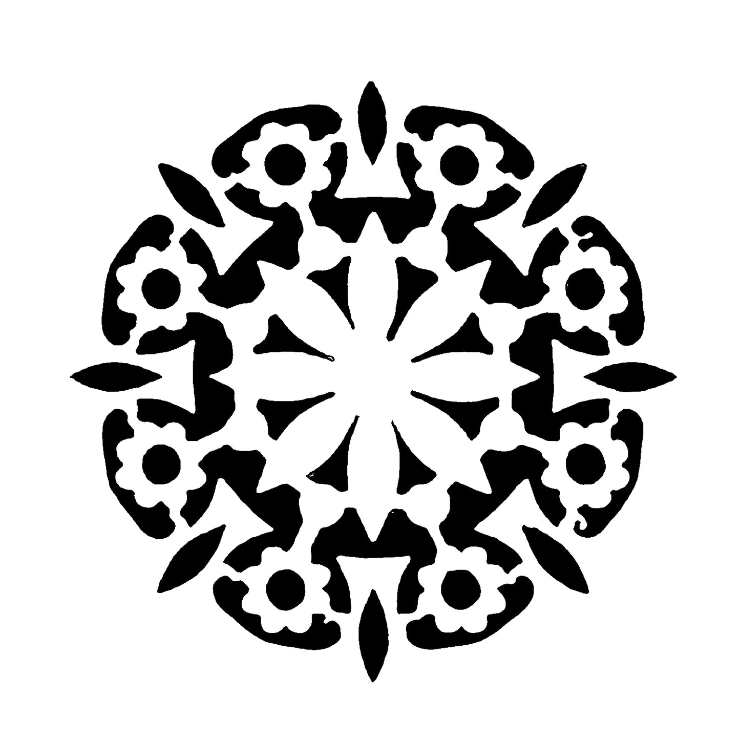 Henna Lotus Stencil