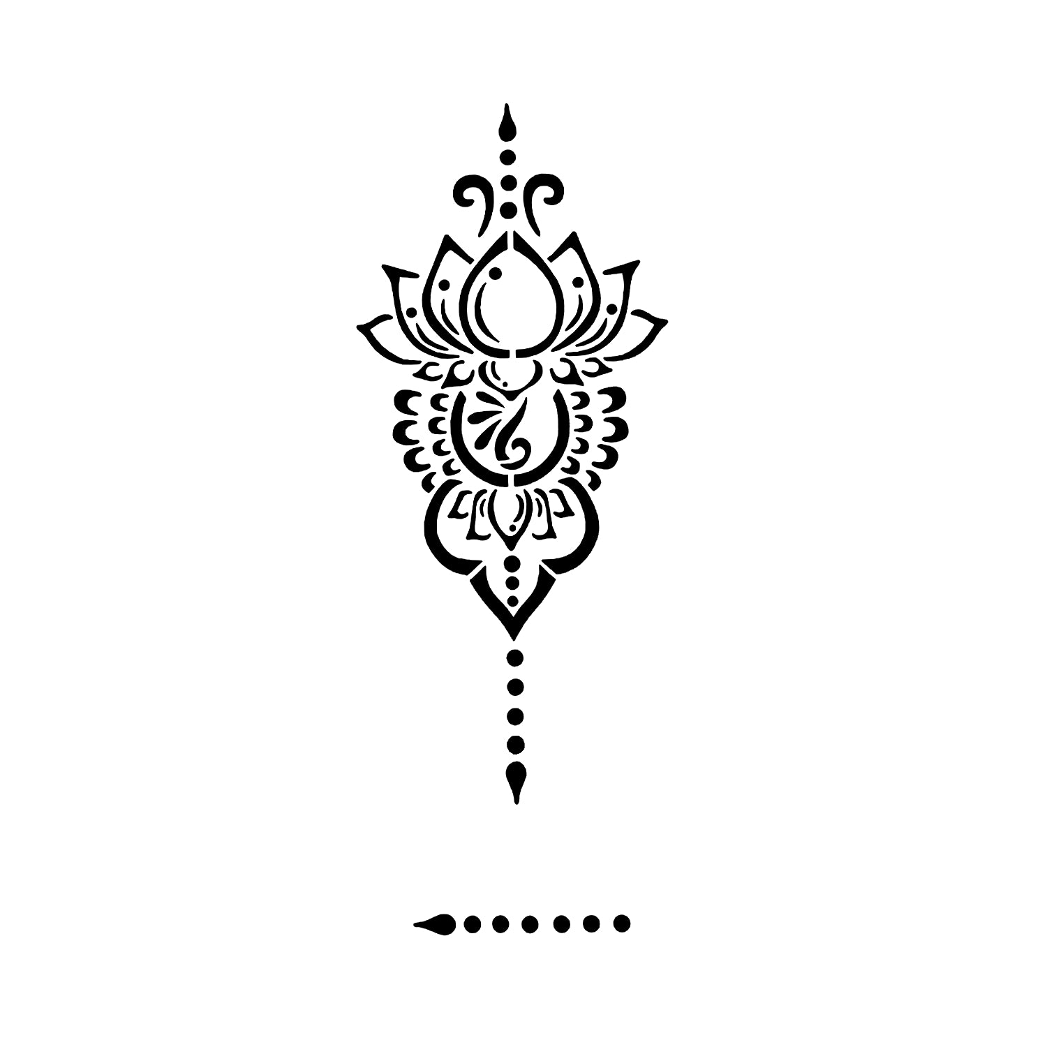 Henna #11 Stencil
