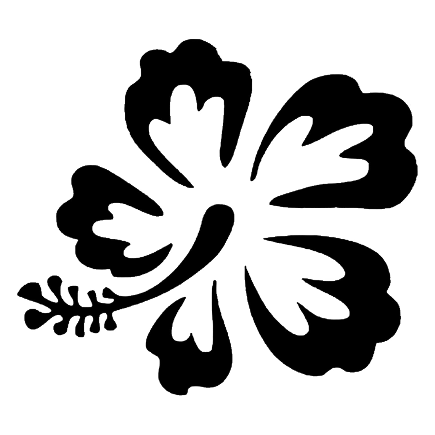 Hibiscus Stencil