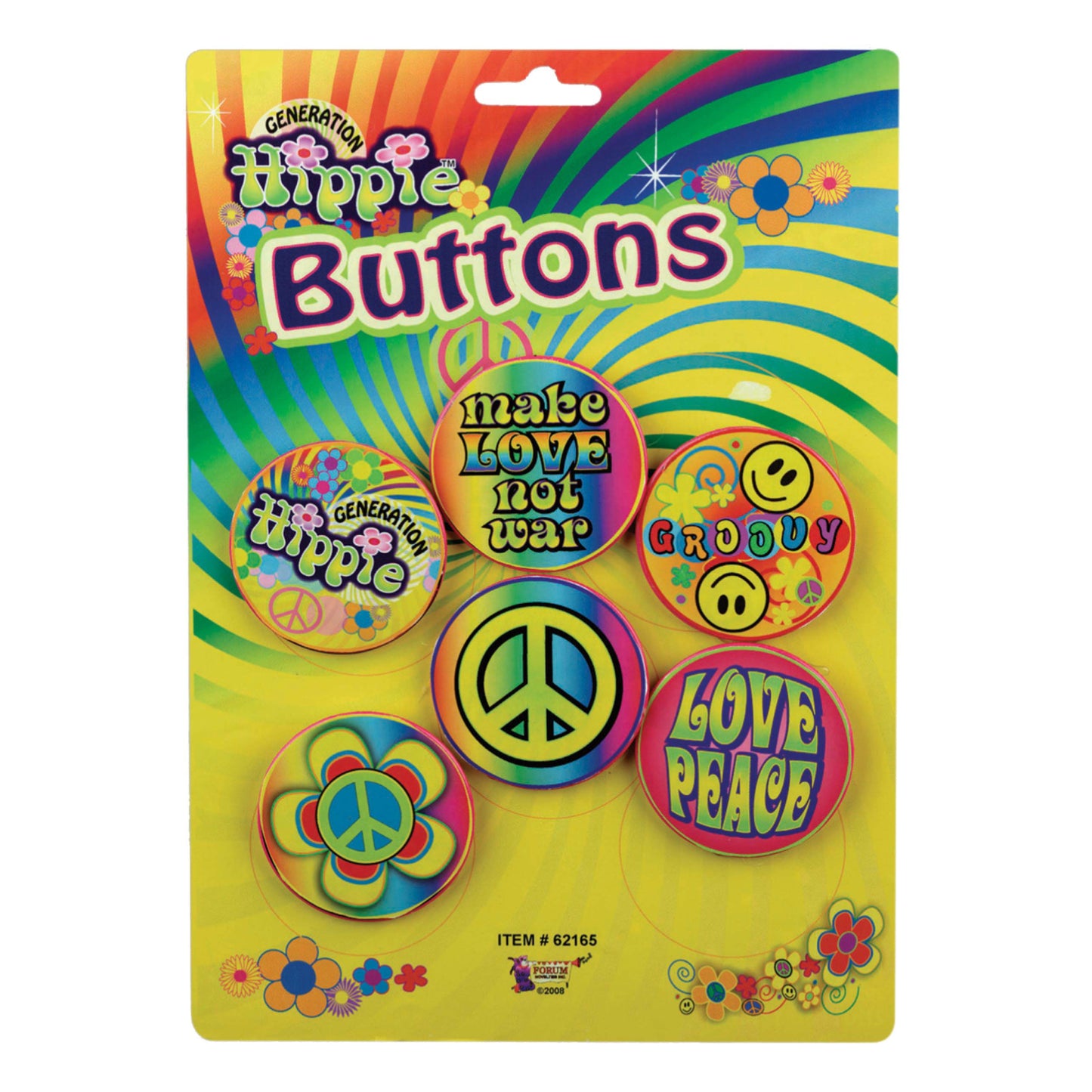 Hippie Button Set