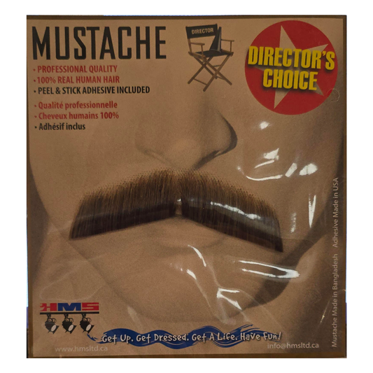 Human Hair Butler Moustache Brown