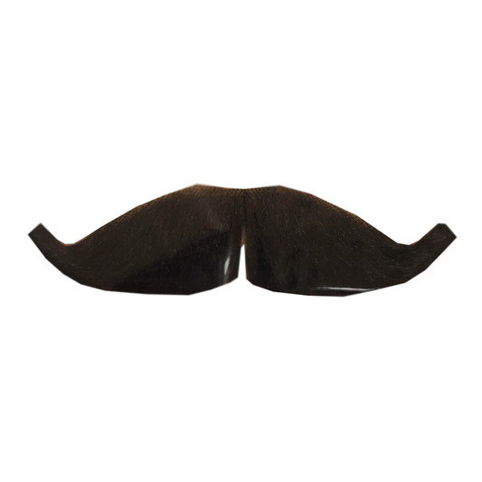 Human Hair Sophisticated Moustache Black