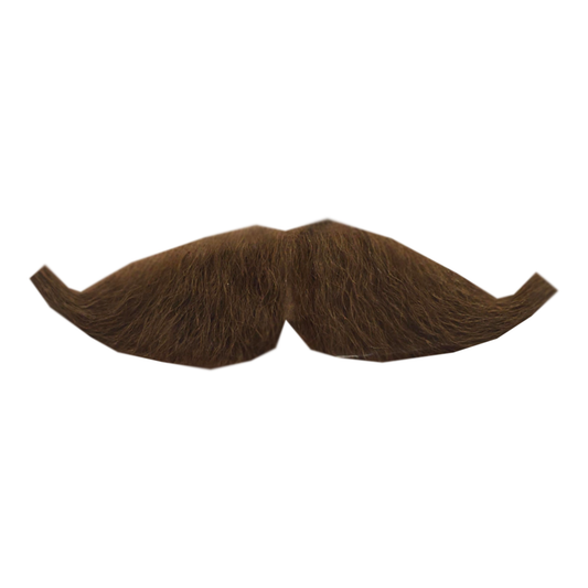 Human Hair Sophisticated Moustache Brown