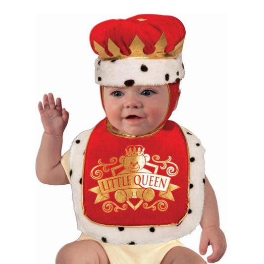 Infant Little Queen Crown & Bib Set