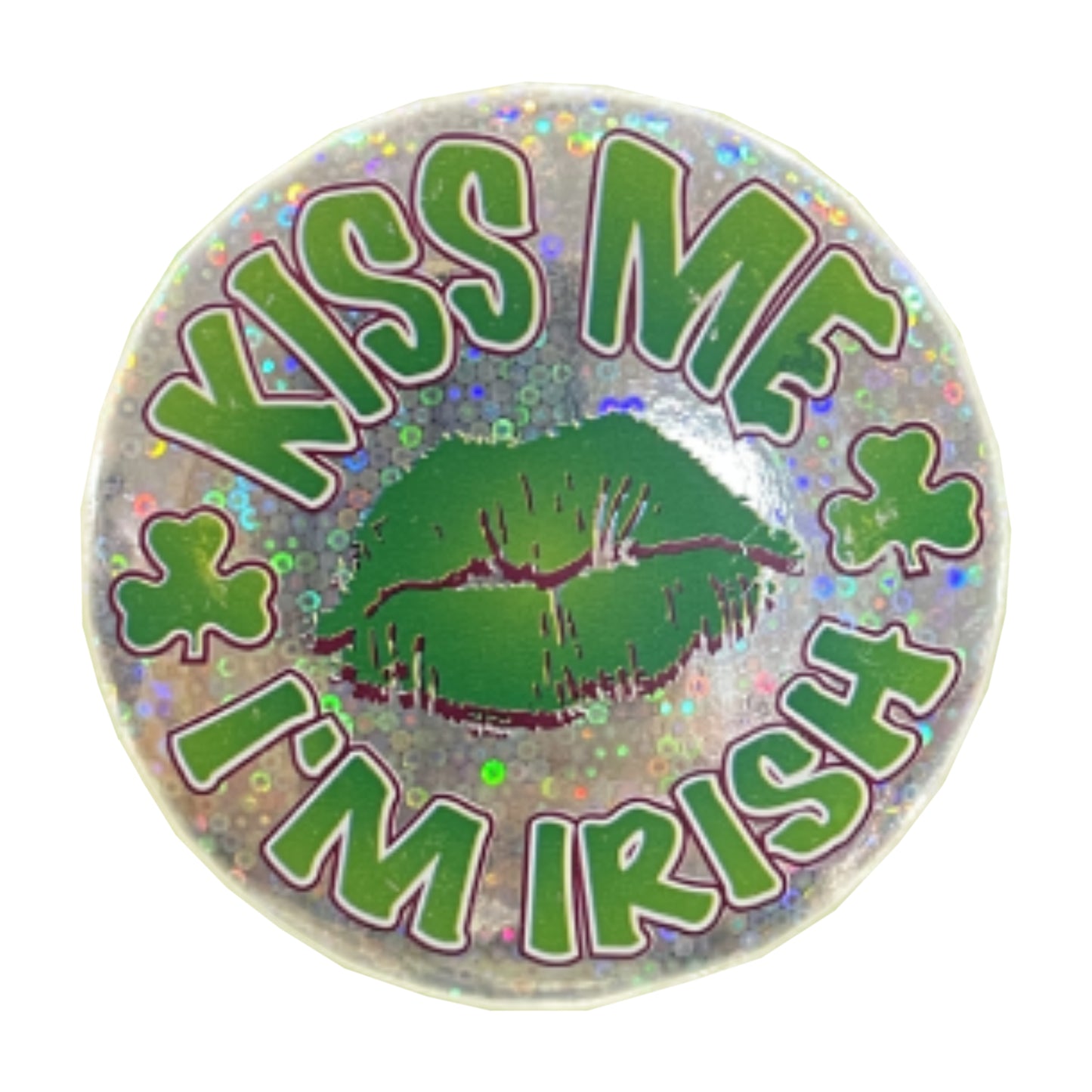 St Patrick's Day Kiss Me Button