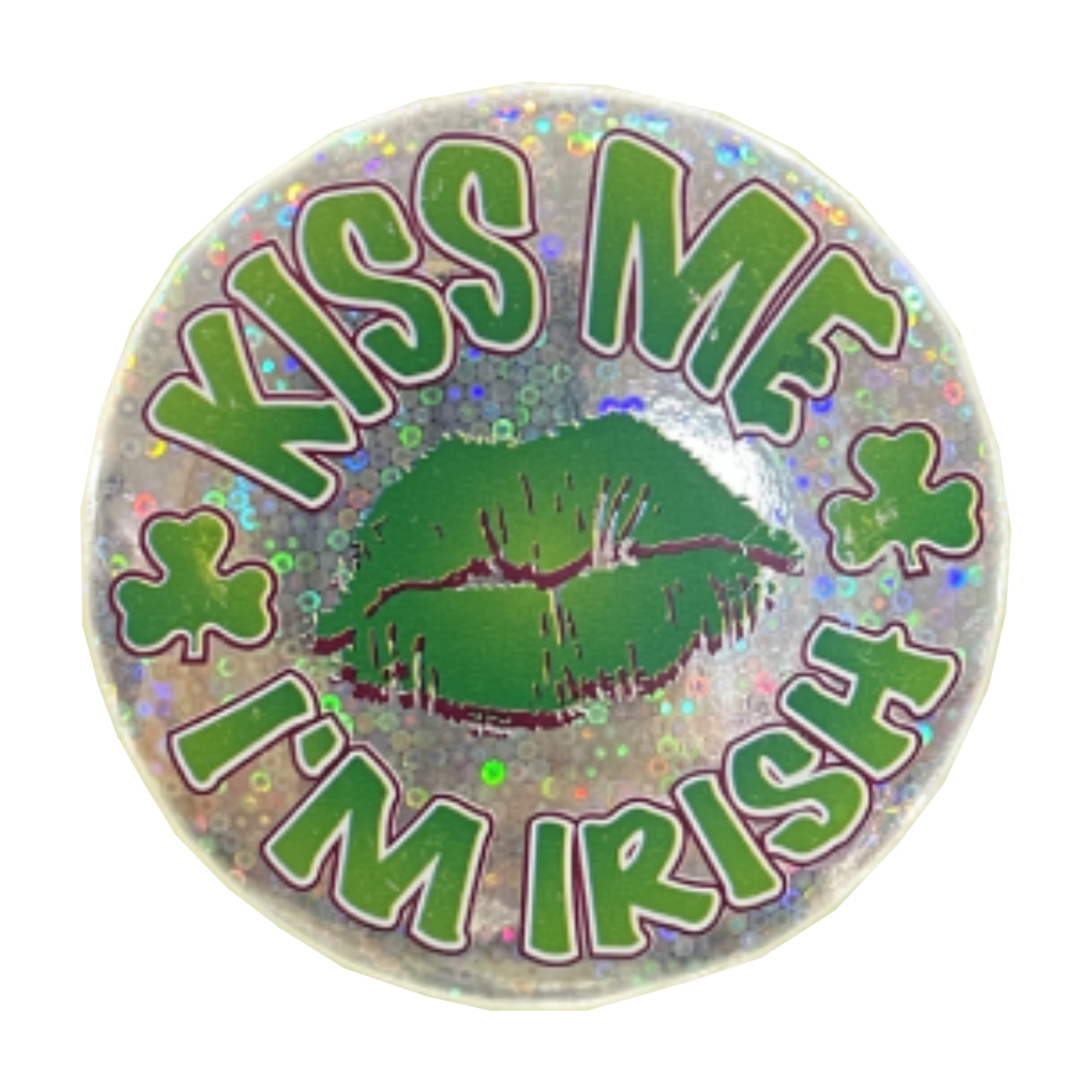 St Patrick's Day Kiss Me Button